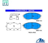 ATE 13.0460-5795.2 Brake pad set
