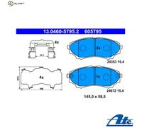 ATE 13.0460-5795.2 Brake pad set