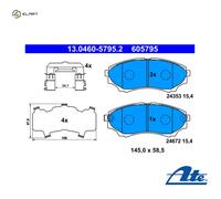 ATE 13.0460-5795.2 Brake pad set