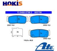 ATE 13.0460-5798.2 Brake pad set