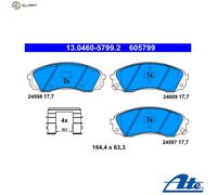 NEW DISC BRAKE PADS SET FOR HYUNDAI KIA H 1 TRAVEL TQ D4CB G4KC G4CS J3 ATE