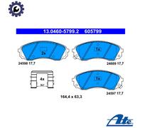 NEW DISC BRAKE PADS SET FOR HYUNDAI KIA H 1 TRAVEL TQ D4CB G4KC G4CS J3 ATE