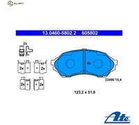 ATE Brake Pad Set 13.0460-5802.2 - Disc Brake for Mazda 323/Familia (Mk VI)