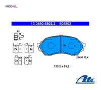 ATE 13.0460-5802.2 Brake pad set