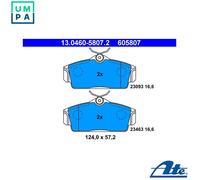 ATE Brake Pad Set 13.0460-5807.2 – Disc Brake – for NISSAN PRIMERA, ALMERA II, SUNNY II, SENTRA II
