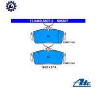 BRAKE PAD SET DISC BRAKE 13.0460-5807.2 FOR NISSAN SENTRA/II/Hatchback PULSAR