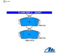 ATE Brake Pad Set 13.0460-5807.2 – Disc Brake – for NISSAN PRIMERA, ALMERA II, SUNNY II, SENTRA II