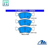 BRAKE PAD SET DISC BRAKE 13.0460-5809.2 FOR TOYOTA 7A-FE 1.8L 4A-FE 1.6L 4cyl