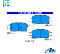 Brake Pad Set, disc brake ATE 13.0460-5811.2 for YARIS (_P1_) 1.3 1999-2005