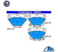 BRAKE PAD SET DISC BRAKE 13.0460-5812.2 FOR TOYOTA COROLLA/FIELDER/ALLEX/ALTIS