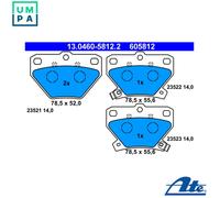 ATE 13.0460-5812.2 Brake pad set