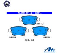 ATE Brake Pad Set 13.0460-5814.2 Rear Disc Brake for Toyota Avensis / Corolla Verso 2.0L
