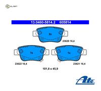 BRAKE PAD SET DISC BRAKE 13.0460-5814.2 FOR TOYOTA AVENSIS COROLLA/Verso 2.0L