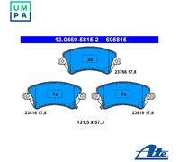 ATE 13.0460-5815.2 Brake pad set