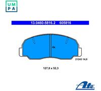 ATE 13.0460-5816.2 Brake pad set