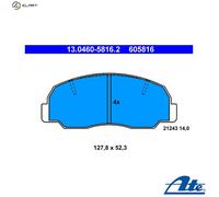 BRAKE PAD SET DISC BRAKE 13.0460-5816.2 FOR DAIHATSU WILDCAT/ROCKY FEROZA/Top