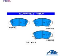 BRAKE PAD SET DISC BRAKE 13.0460-5820.2 FOR HONDA INTEGRA/SJ/VI CIVIC/VII/MK