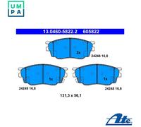 BRAKE PAD SET DISC BRAKE 13.0460-5822.2 FOR MAZDA L813/L829 1.8L 4cyl 6