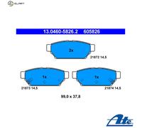 ATE Brake Pad Set 13.0460-5826.2 – Rear Disc Brake for Mitsubishi/Proton Wira, Satria, Carisma