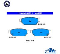ATE 13.0460-5826.2 Brake pad set