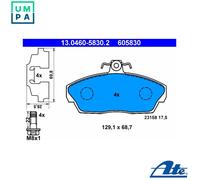 ATE 13.0460-5830.2 Brake pad set