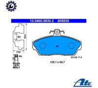 Brake pads 13.0460-5830.2 ATE for LAND ROVER FREELANDER I FREELANDER I Soft Top