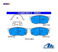 BRAKE PAD SET DISC BRAKE 13.0460-5831.2 FOR MAZDA FAMILIA/VI ETUDE ALLEGRO/MK