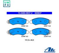 Brake pads 13.0460-5837.2 ATE for SUZUKI SUBARU