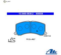 ATE Brake pad set 13.0460-5838.2 with acoustic wear warning SUZUKI: Baleno I Hatchback
