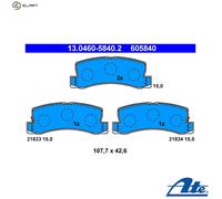 BRAKE PAD SET DISC BRAKE 13.0460-5840.2 FOR LEXUS TOYOTA 1MZ-FE 3.0L 6cyl RX SUV