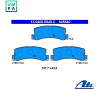 ATE Brake Pad Set 13.0460-5840.2 - Disc Brake for Lexus Toyota 1MZ-FE 3.0L