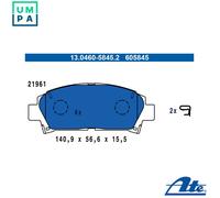 Brake Pad Set, disc brake ATE 13.0460-5845.2 for AVENSIS (_T22_) 1.8 2000-2003