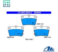 ATE 13.0460-5849.2 Brake pad set
