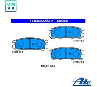 BRAKE PAD SET DISC BRAKE 13.0460-5850.2 FOR SUBARU OUTBACK/LEGACY LIBERTY/II