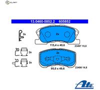 BRAKE PAD SET DISC BRAKE 13.0460-5852.2 FOR DAIHATSU EJ-DE/VE 1.0L 3cyl STORIA