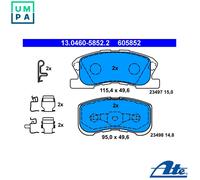 Brake pads 13.0460-5852.2 ATE for DAIHATSU STORIA MOVE YRV