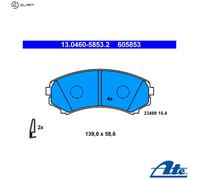 BRAKE PAD SET DISC BRAKE 13.0460-5853.2 FOR MITSUBISHI SPACE/WAGON PAJERO/III