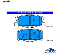 Brake pads 13.0460-5855.2 ATE for MITSUBISHI CHRYSLER JEEP CITROËN PEUGEOT