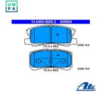 Brake pads 13.0460-5855.2 ATE for MITSUBISHI CHRYSLER JEEP CITROËN PEUGEOT