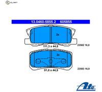 Brake pads 13.0460-5855.2 ATE for MITSUBISHI CHRYSLER JEEP CITROËN PEUGEOT
