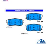 ATE Brake pad set 13.0460-5856.2 with acoustic wear warning MAZDA: RX-8, SUZUKI: IGNIS 2, Ignis I