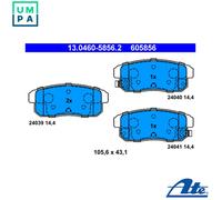 ATE Brake pad set 13.0460-5856.2 with acoustic wear warning MAZDA: RX-8, SUZUKI: IGNIS 2, Ignis I