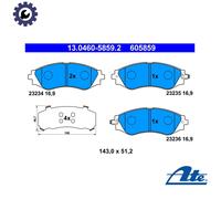 BRAKE PAD SET DISC BRAKE 13.0460-5859.2 FOR DAEWOO EVANDA MAGNUS KONDOR 1.8L