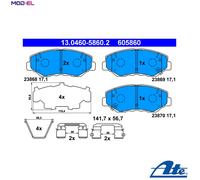 NEW DISC BRAKE PADS SET FOR HONDA CR V II RD K24A1 N22A2 K20A4 ATE 572504J