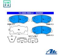 NEW DISC BRAKE PADS SET FOR HONDA CR V II RD K24A1 N22A2 K20A4 ATE 572504J