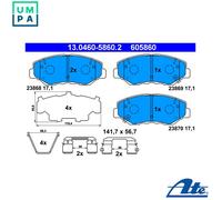 NEW DISC BRAKE PADS SET FOR HONDA CR V II RD K24A1 N22A2 K20A4 ATE 572504J