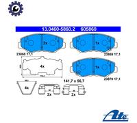 NEW DISC BRAKE PADS SET FOR HONDA CR V II RD K24A1 N22A2 K20A4 ATE 572504J
