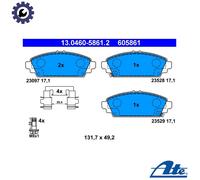 ATE 13.0460-5861.2 Brake Pad Set, disc brake for HONDA