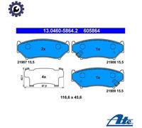 ATE 13.0460-5864.2 Brake pad set