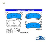 ATE 13.0460-5865.2 Brake pad set